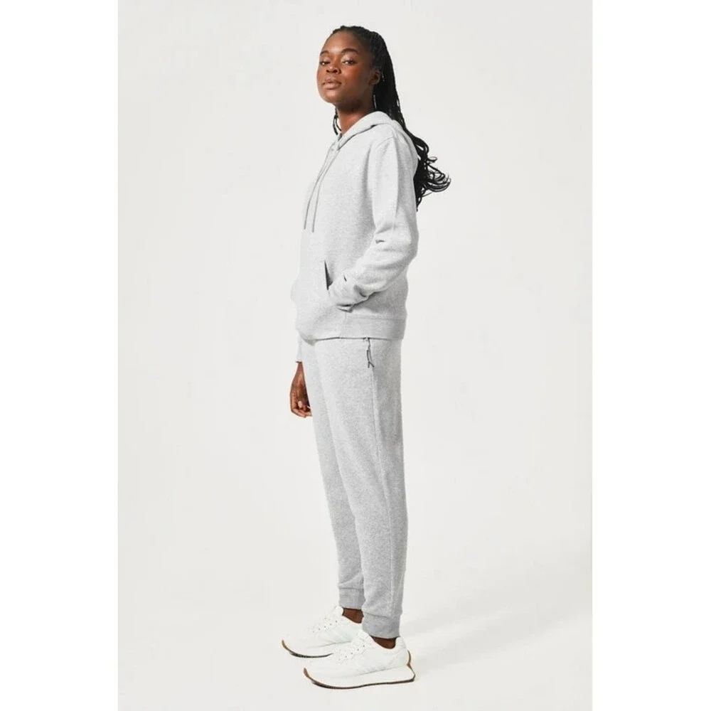 Under Armour Joggers Women's M Gray Fleece Drawstring Waist Tapered Leg KFC474 - Picture 5 of 8